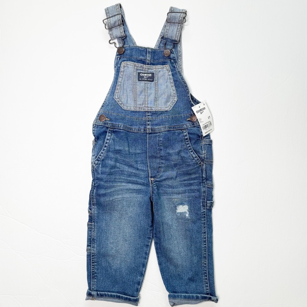 Oshkosh B’gosh‎ Blue Denim Overalls Toddler 2T